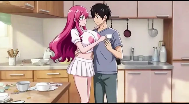 Stepbrother accedently pressed stepsister massive boobs