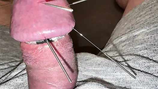 Yedi uzun iğne ve orgazm!