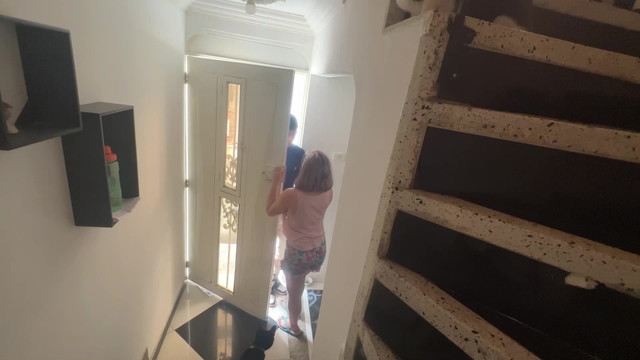 WHEN MY NEIGHBOR VISITS ME