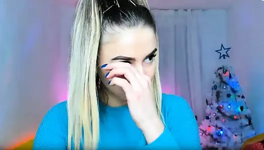 kız üzerinde web kamerası