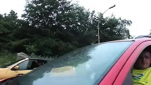Elle Muamele, Sakso Ve açık Havada Sikiş Ile Vahşi Arabada Seks