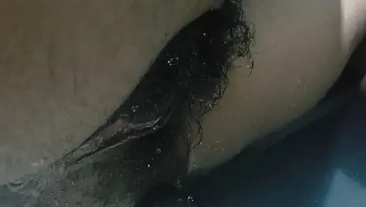 Hot Wife Big Pussy Standing Up On Water, Homemade Sex & Hairy Pussy Close up Carrying