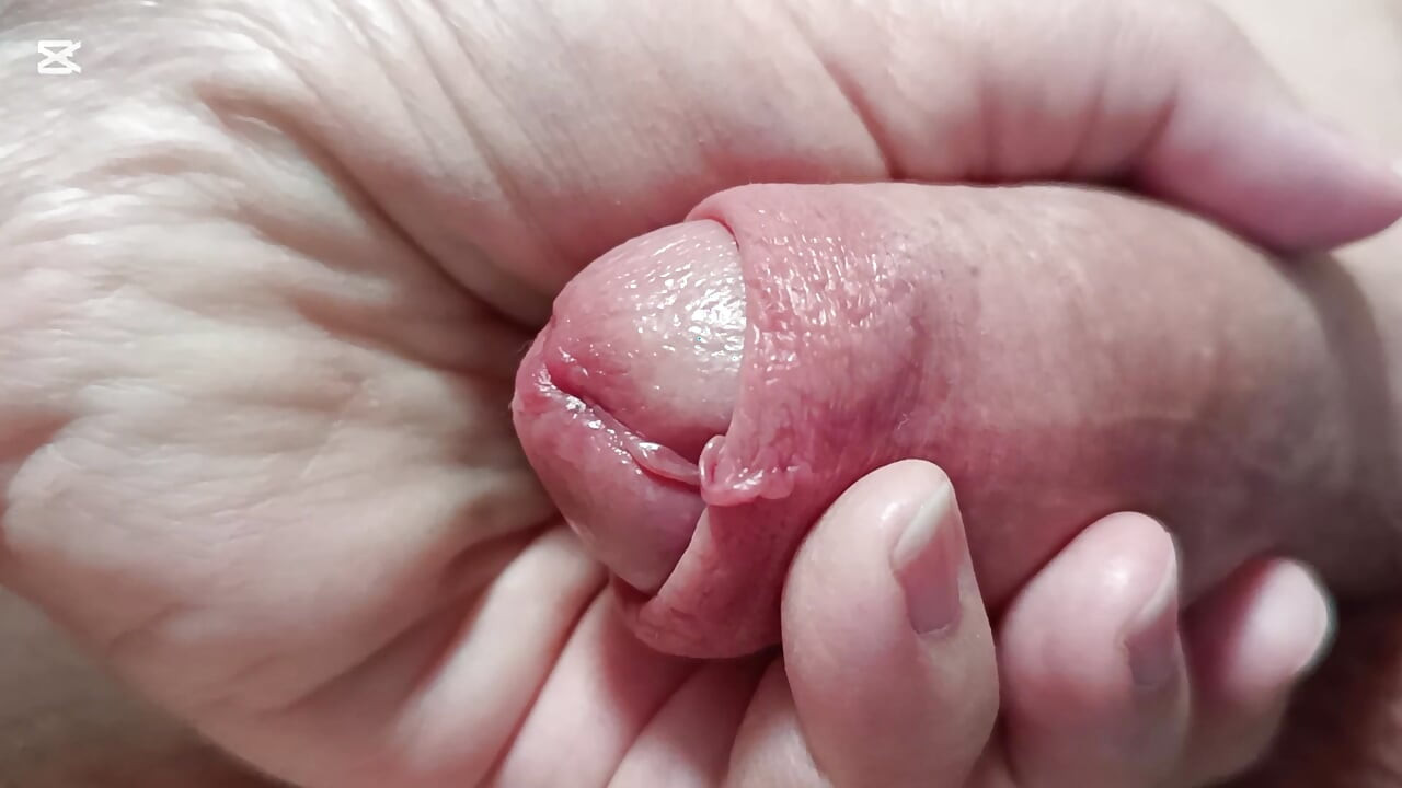 Gentle position of the dick, before sex.