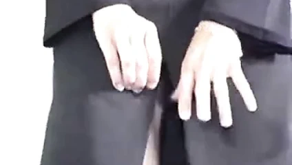 siyah külotlu çorap üzerinde cum. kızdırmak ve sikmek