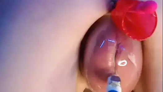 Olgun vakum am yakın çekim amatör ev yapımı