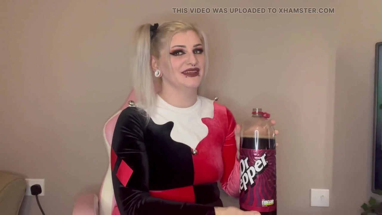 Try Not to Burp Challenge Harley Quinn Cosplay