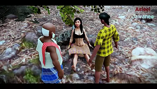 Sex in Jungle of indian (threesome)