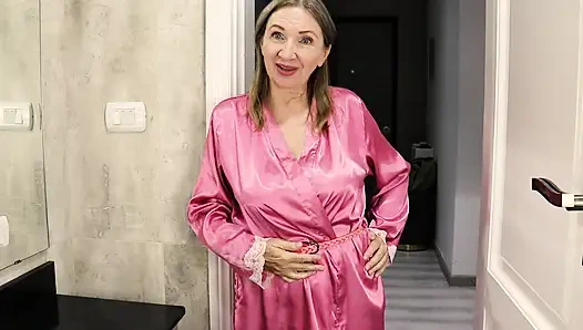 Külotunu koklarken yakalandı. Bakış açısı rol yapma