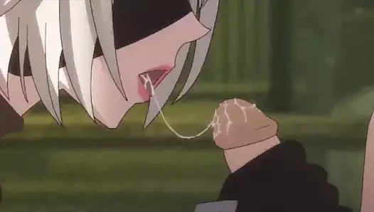 Azgın androidler mola veriyor ve sikişiyor - nier automata parodisi