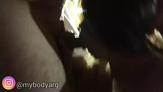 Amatör gırtlağına kadar sakso