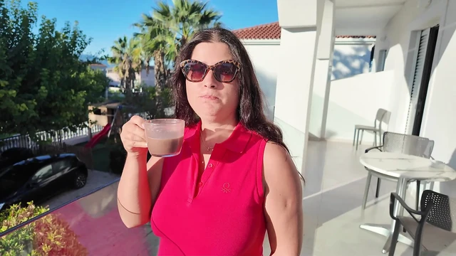 A Morning at the Hotel with my Horny StepMom - a hard Orgasm !