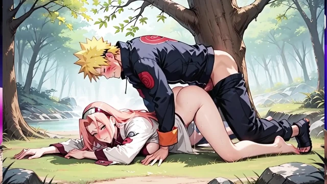 Anime Naruto'dan ateşli kaltak Sakura ile 2 boyutlu hentai derlemesi