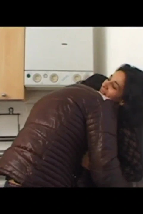 Very hairy milf pussy fucking in the kitchen