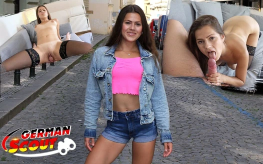 Alman izci - sevimli utangaç genç serina gomez model işinde sikişiyor