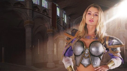 Dik jaina gets becerdin içinde bir video oyun vr parody