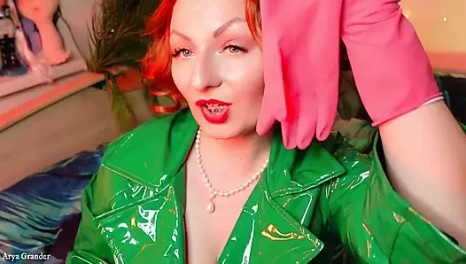 Eldiven fetişi - uzun asmr videosu - güzel pin up tanrıçası için mastürbasyon yapıyor!