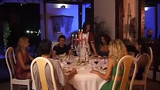 İşte dp ve oral seks ile özel bir grup seks
