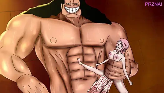Logan x rebecca,doflamingo x violet,nami (tek parça)