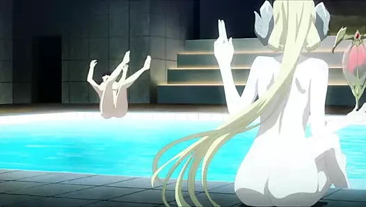 Nanatsu hiçbir taizai succubus striptiz bir kız içinde banyo