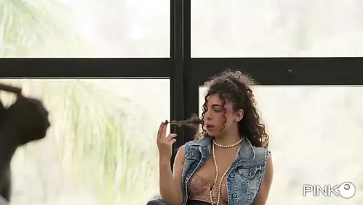 Lady Ana Shows up at the Wrong Audition, but Convinces Everyone by Squirting in DP