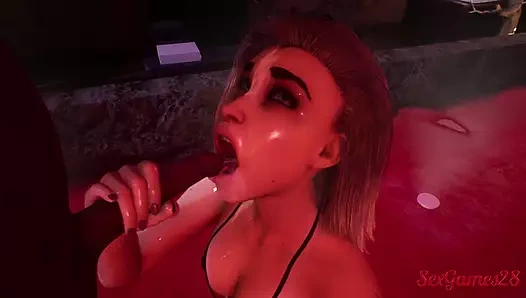 Fahişeler cinsel zindanda grup seks yapıyor