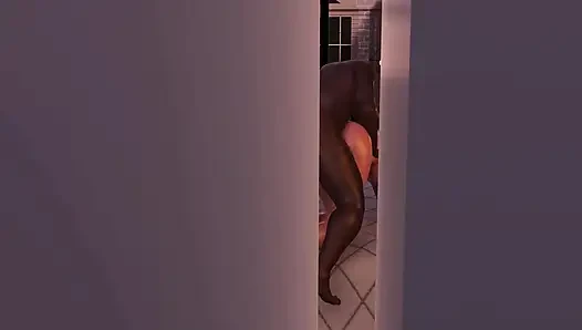 Tifa'nın karanlık cenneti. Aldatılan adam dolaba saklanıyor ve kızının amının patronunun büyük zenci yarağı tarafından genişletilmesini izliyor. 44