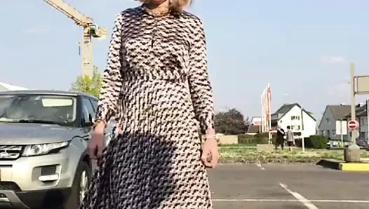 Pileli etek elbise: mango