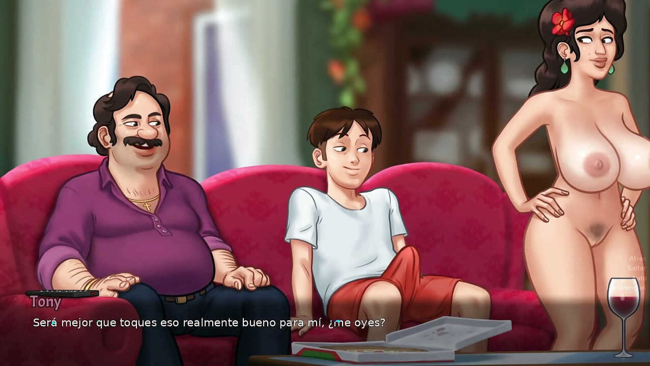 Üvey Anne Şanslı, Kiracısının Büyük Sikine Sahip - Summertime Saga