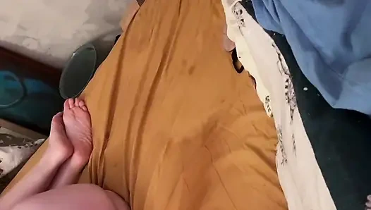 Amcık yalamak için el kamerası versiyonunun birdseye görünümü