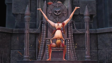 Lilith sikikleri sert ona genç seks köle içinde the karanlık castle