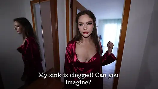 Bakış Açısı: Büyük göğüslü üvey teyze kıçıyla bana teşekkür ediyor. Anal