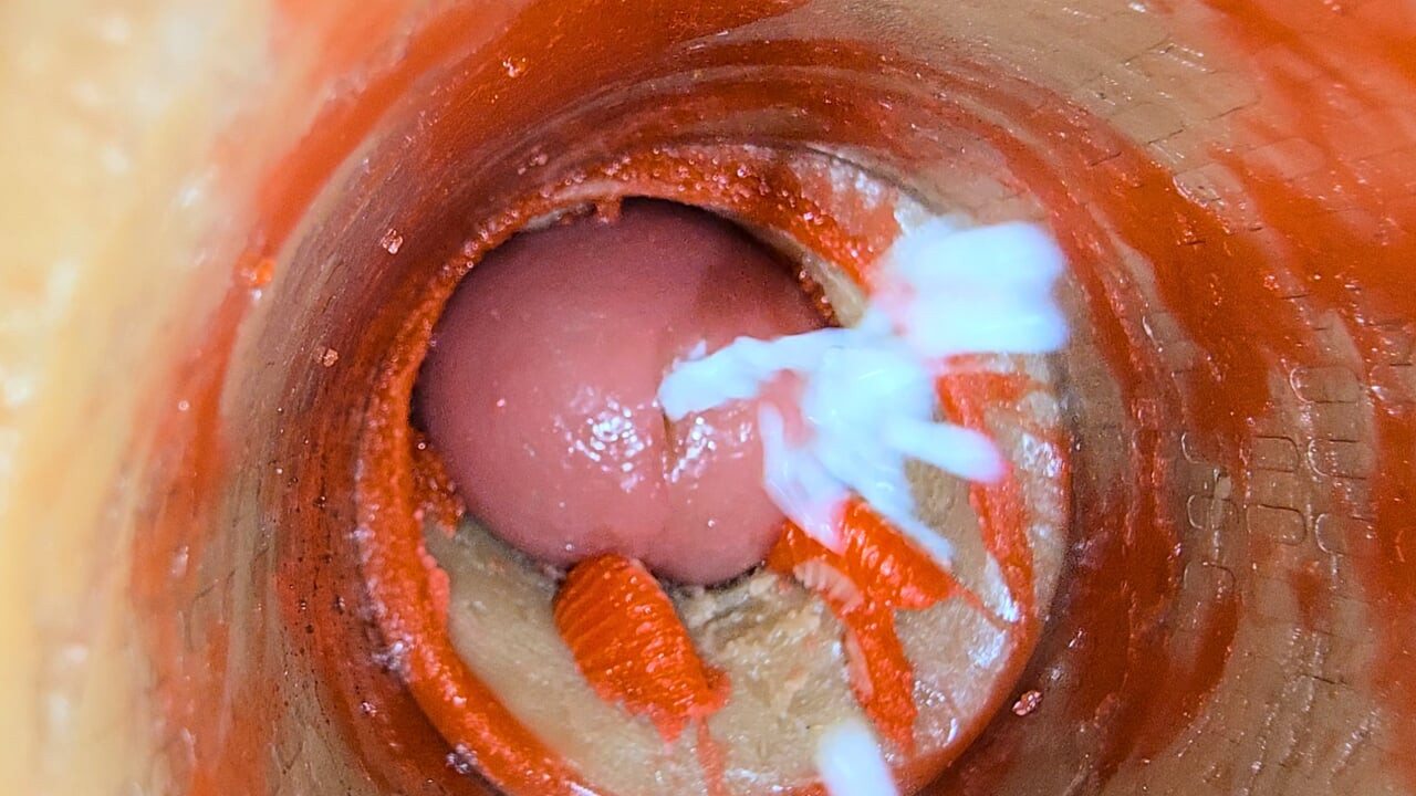 Derin amcık içindeki kamera sperm asmr'nin büyük doz boşalmasını yakalıyor