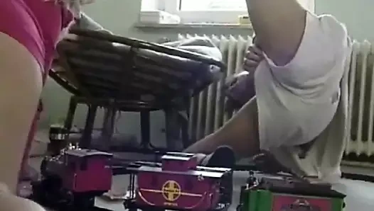 Backey jakic desenli çorap sikikleri