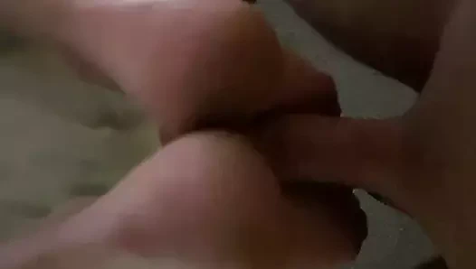 meyve suyu ile ters footjob