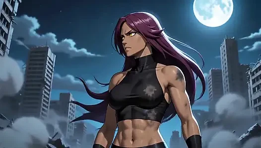Yoruichi'nin zarif şehvetli gölgesi (ai video)