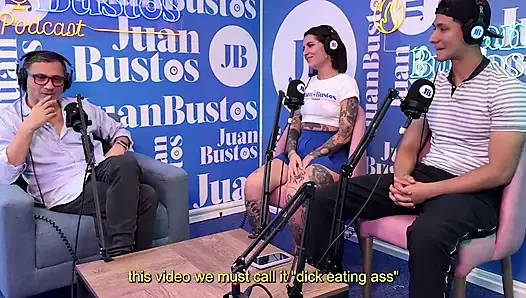 Blaze Rager juan bustos podcast'inde büyük yarakla sert anal seks seviyor