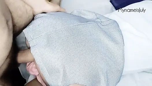 Little Thai Schoolgirl: Daddy, a man came into the room!