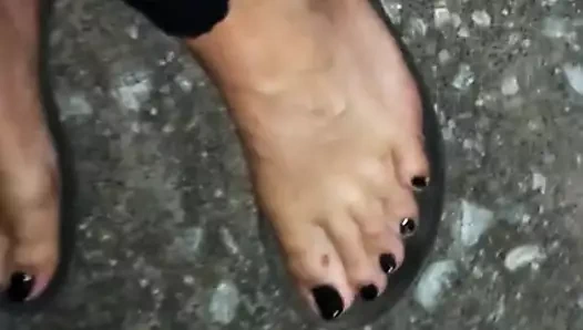 siyah catsuit siyah ayak açık