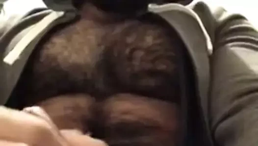 Hairy arab jerk off