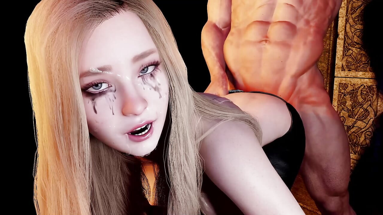 Sarışın kız arkadaş zindanda götünü sikiyor - 3 boyutlu porno kısa klip