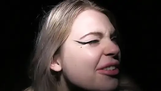 Ormanda Halka açık Bukkake Fahişesi