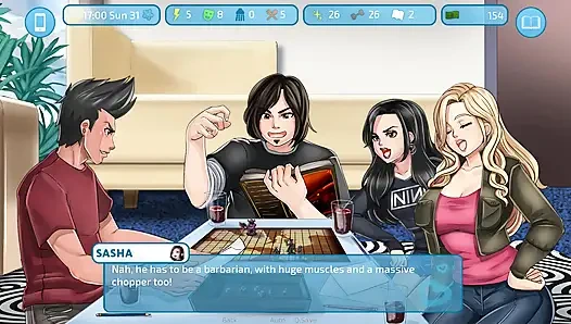 Aşk ve seks ikinci kale: evde arkadaşlarıyla oyun oynuyor bölüm 23