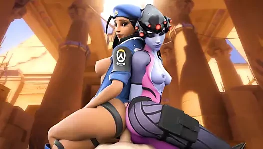 Ana amari ve widowmaker popo ovmak
