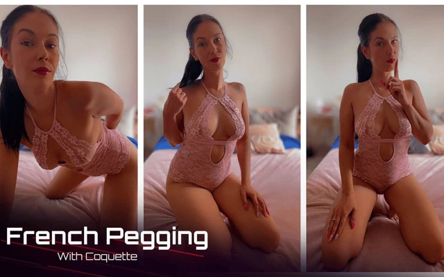 French Pegging - Coquette'in Özel Solosu: Hakaretler, Tükürme ve Strap-On