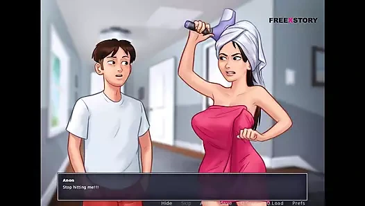 Yaz mevsimi efsanesi - Anon üvey kız kardeşinin banyo yaparken çıplak vücudunu ve diğer çıplak kızları izledi