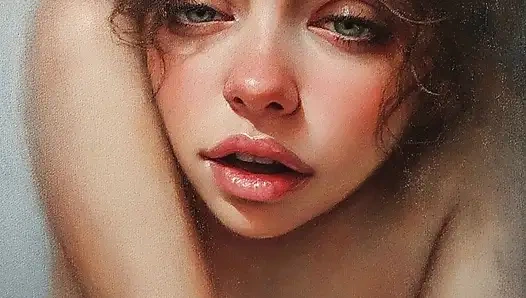 Bu büyüleyici film sanatı videosunda yağlıboyalı bir kızın nasıl hayata dönüşmesini izleyin