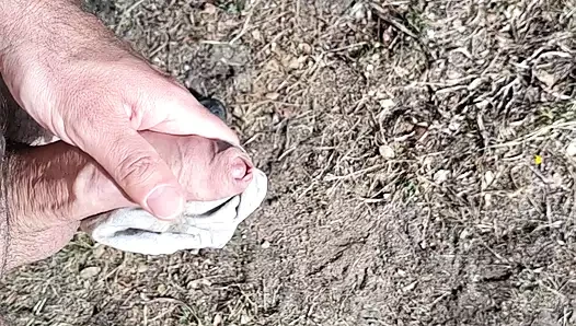 Cumming into used and dirty panty