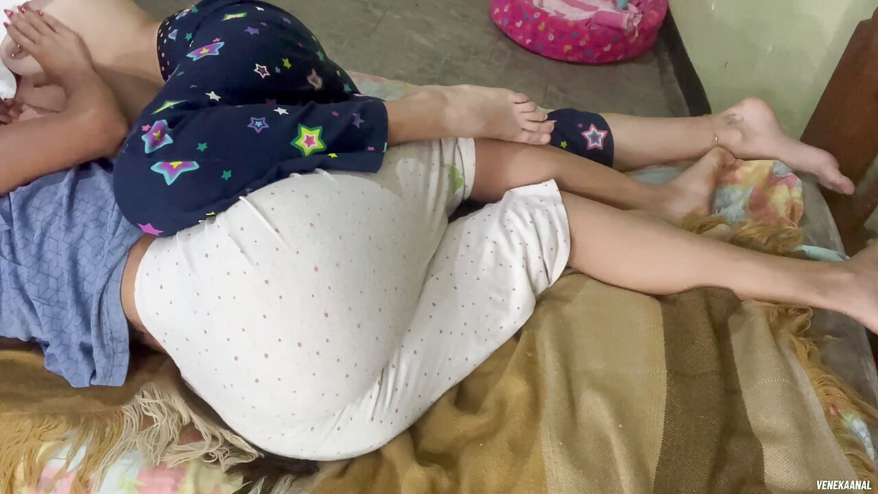 We were in our pajamas until my friend took it off