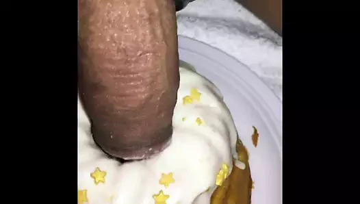pasta üzerinde Cum