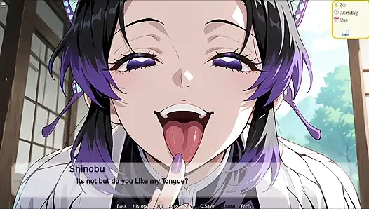 Hentai hustle - iblis avcısının güzel shinobu'nu sikiyor